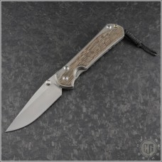 (#CRK-L31-1212) Chris Reeve Large Sebenza 31 Canvas Micarta Inlay - Front