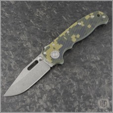 (#DK-AD205-DGG10-CLP) Demko Knives AD 20.5 Clip Point Plain Digital Camo G-10 Handle - Front