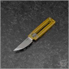 (#DRD-KTO-01) D Rocket Design KatanoO Manual OTF Ultem Handle - Front