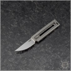 (#DRD-KTO-04) D Rocket Design KatanoO Manual OTF Titanium Handle - Front