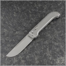 D Rocket Design KatanaXA Drop Point Automatic Folder S/A Knife (2.875in Vapor Blasted Plain M390) DRD-KatanaXA-L