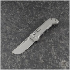 D Rocket Design KatanaXA Drop Point Automatic Folder S/A Knife (2in Vapor Blasted Plain M390) DRD-KatanaXA