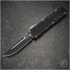 (#GT-16-3211) Guardian Tactical Apex EDC Two-Tone Black S/E Plain - Front