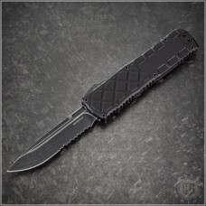 (#GT-16-3612) Guardian Tactical Apex EDC Dark Stonewash S/E Part Serrated - Front