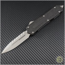 Microtech Knives Scarab D/E Automatic OTF D/A Knife (3.44in Bead Blasted Serr S30-V) HG-0035