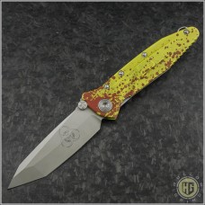 Microtech Knives Zombie Socom Delta T/E Folder Knife (4in Bead Blasted Plain ELMAX) HG-0049