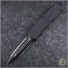 Microtech Knives Scarab D/E Automatic OTF D/A Knife (3.44in Black Serr) HG-0091