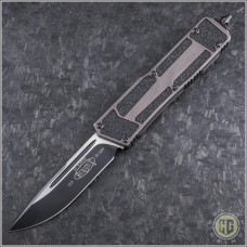 Microtech Knives Gunmetal Scarab S/E Automatic OTF D/A Knife (3.44in Black Plain) HG-0092