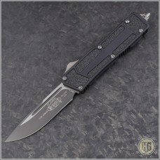 Microtech Knives Scarab S/E Automatic OTF D/A Knife (3.44in Black Plain S30-V) HG-0113