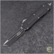 Microtech Knives Scarab T/E Automatic OTF D/A Knife (3.44in Black Plain S30-V) HG-0114