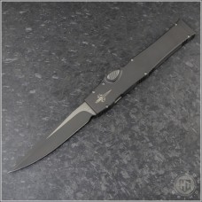 Microtech Knives Custom CFO II Spear Point Automatic OTF S/A Knife (4.5in Black Plain) HG-0144