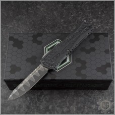 Heretic Knives Custom Colossus S/E Automatic OTF D/A Knife (3.5in Damascus Plain ) HTK-COLO-002