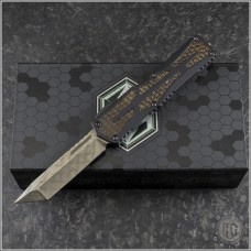 Heretic Knives Custom Colossus T/E Automatic OTF D/A Knife (3.5in Damascus Plain ) HTK-COLO-005