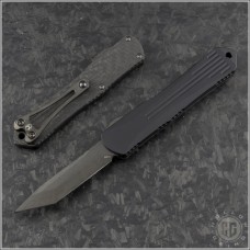 (#HTK-H023-6A-CF) Heretic Knives Manticore S T/E DLC Carbon Fiber Backcover - Front
