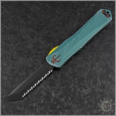 (#HTK-H031-6C-BOUNTY) Heretic Knives Bounty Hunter Manticore X T/E DLC Full Serrated - Front