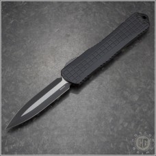 Heretic Knives Manticore-X D/E Automatic OTF D/A Knife (3.7in Black Plain CPM-Magnacut) HTK-H032F-10A-T