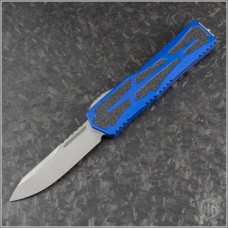 (#HTK-H039-2A-BLU) Heretic Knives Blue Colossus S/E Stonewash Plain - Front