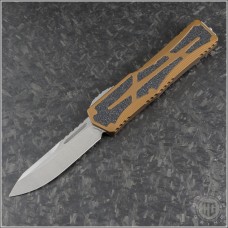 (#HTK-H039-2A-RB) Heretic Knives Rootbeer Colossus S/E Stonewash Plain - Front