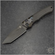Heretic Knives Wraith T/E Automatic Folder S/A Knife (3.6in DLC Plain CPM-S35VN) HTK-H100-6A-CBr