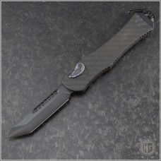 (#HTK-H406-6A-CFFTI) Heretic Knives Carbon Fiber Hydra V4 T/E DLC  - Front