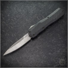 Kershaw Knives Carbon Fiber Livewire S/E Automatic OTF Dual Action Knife (3.3in Satin Plain Magnacut) KS-9000CF