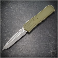 (#MKT-MERC1-009) Medford Knife & Tool OD Green Merc-1 OTF T/E Blade Tumbled - Front