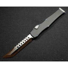 Microtech Knives Custom Halo VI Automatic OTF S/A Knife (4.5in Mirror Polished Plain M390) MTC-0281