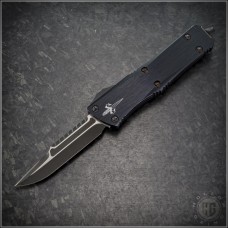 Microtech Knives Custom Troodon Interceptor Automatic OTF D/A Knife (3in DLC Plain M390) MTC-0282