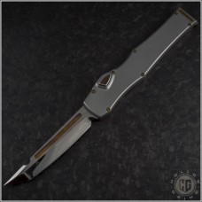Microtech Knives Custom Stainless Steel Halo VI T/E Automatic OTF S/A Knife (4.5in Mirror Polished Plain CTS-204P) MTC-0330