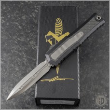 (#MTC-0388) Microtech Custom Atreus D/E Cryo Ice Blade Finish - Front