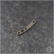 (#RH-TBS-001) Rick Hinderer Knives Titanium Backspacer Standoff - Battle Bronze - Front