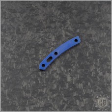 (#RH-TBS-004) Rick Hinderer Knives Titanium Backspacer Standoff - Stonewash Blue - Front