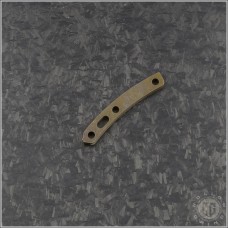 (#RH-TBS-006) Rick Hinderer Knives Titanium Backspacer Standoff - Battle Bronze - Front