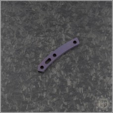 (#RH-TBS-007) Rick Hinderer Knives Titanium Backspacer Standoff - Battle Purple - Front