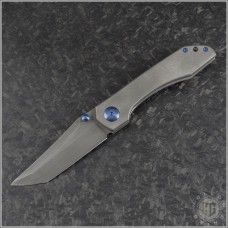 (#SCC-ThumbTo-002) Simeon Custom Knives Thumb-To Blue Hardware - Front