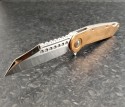 (#MTC-0288) Marfione Custom Copper Warhound Folder Mirror Polish - Front
