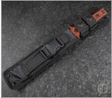 (#HTK-H003-6A-REDBLK) Heretic Knives Nephilim with Black Two-Tone DLC Blade and Red/Back G10 Handle - Additional View