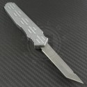 ARS Gray Gen-3 OTF T/E Automatic OTF S/A Knife (3.25in Stonewashed Plain 154-CM) ARS-Gen3-GY - Back