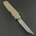 ARS Tan Gen-3 OTF T/E Automatic OTF S/A Knife (3.25in Stonewashed Plain 154-CM) ARS-Gen3-TA - Back