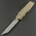 ARS Tan Gen-3 OTF T/E Automatic OTF S/A Knife (3.25in Stonewashed Plain 154-CM) ARS-Gen3-TA - Front
