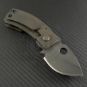 Crusader Forge Custom Titanium APEX S/E Folder Knife (2.5in Plain CPM-S30V) CF-Apex-001 - Back