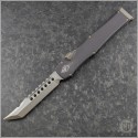 (#519-13) Microtech Pre-Owned Halo VI Hellhound Tanto Plain - Front