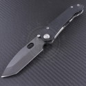 Medford Knife & Tool 187DPT T/E Folder (3.75in Gray PVD Plain D2) MKT-187DPT-001 - Front