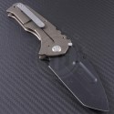 Medford Knife & Tool Bronze Praetorian T T/E Folder (3.75in Black Plain S35-VN) MKT-Prat-006 - Back