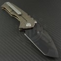 Medford Knife & Tool Bronze Praetorian T T/E Folder (3.75in Matte Black Oxide Plain D2) MKT-Prat-002 - Back