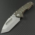 Medford Knife & Tool Bronze Praetorian T T/E Folder (3.75in Tumbled Plain D2) MKT-Prat-001 - Front