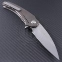 Medford Knife & Tool Bronze Viper S/E Flipper (4in Tumbled Plain D2) MKT-VIP-003 - Back