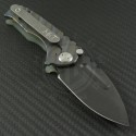 Medford Knife & Tool Digital Camo Micro Praetorian Drop Point Folder (2.8in Matte Black Oxide Plain D2) MKT-MPrag-001 - Back