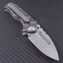 Medford Knife & Tool Digital Camo Micro Praetorian Drop Point Folder (2.8in Tumbled Plain S35-VN) MKT-MPrag-004 - Back