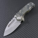 Medford Knife & Tool Digital Camo Micro Praetorian Drop Point Folder (2.8in Tumbled Plain S35-VN) MKT-MPrag-004 - Front